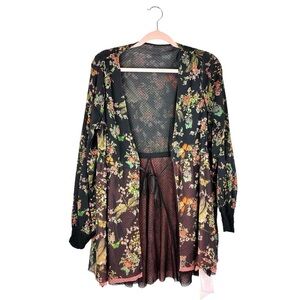 Floral Butterfly Robe Cottagecore Fairycore Goth Mesh Reversible HAH M